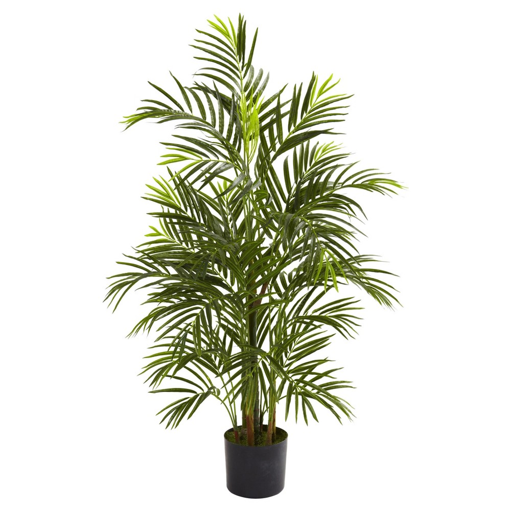 Photos - Other interior and decor Artificial 3.5ft Areca Palm UV Resistant Indoor/Outdoor - Nearly Natural