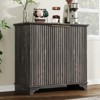 Fluted Buffet Sideboard With Storage, Kitchen Cabinet With Adjustable Shelves, Coffee Bar, Multifunctional Cupboard for Kitchen, Living Room, Hallway - 2 of 4