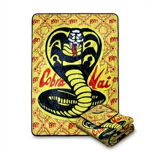Bazillion Dreams Cobra Kai Fleece Softest Comfy Throw Blanket for Adults & Kids| Measures 60 x 45 Inches - 1 of 4