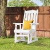 VINGLI Outdoor Glider Chair Wood Patio Glider with Cup Holder, Porch Glider with Smooth Rocking Mechanism - 2 of 4