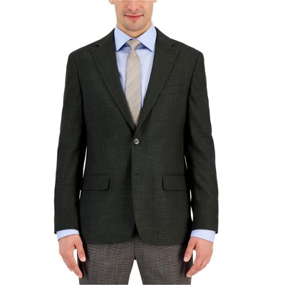Tommy Hilfiger Mens Modern-Fit Solid Weave Sport Two Button Blazer Jacket