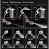 Itopfox High Pressure Rain Shower Head with Handheld Spray Combo, Fixed Showerhead & 10 Sprays Handheld, Detachable Showerheads with Magnetic Docking - 2 of 4
