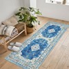 Area Rugs for Living Room Bedroom Dining Room Nursery Office Hallways, Washable Large Boho Vintage Bohemian Distressed Oriental Carpet Non Slip - 4 of 4