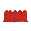 Wrapables Baby Boy & Girl Birthday Party Knitted Crown Headband Beanie Cap Hat, Red - 2 of 3