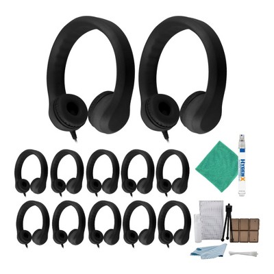 Hamilton Buhl Flex Stereo Foam Headphones (Black, 12-Pack)