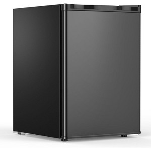 ZAFRO 2.6 Cu. Ft Mini Fridge with Freezer, Single-Door Compact Refrigerator, 7 Settings Temperature Adjustable, 2 Removable Shelves - 1 of 4