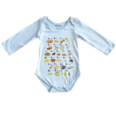 Mixed Up Clothing Baby Alphabet Long Sleeve Bodysuit