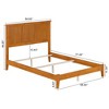 AFI Furnishings Madison Full Foundation Bed with Charging Station in Light Toffee - 2 of 4