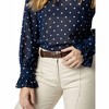 Women's Positano Polka-Dot Blouse - Coco Indigo M - 2 of 4