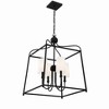 Crystorama Lighting Sylvan 4 - Light Chandelier in  Black Forged - 4 of 4