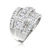 Ross-Simons 2.00 ct. t.w. Round and Baguette Diamond Multi-Row Ring in Sterling Silver - 3 of 4