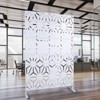 DSVIMOY Outdoor & Indoor Privacy Screen, Freestanding Decorative Privacy Screen for Deck Balcony Patio, White, 48"*76"*16" - 4 of 4