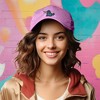 Dalix Giant Lizard Kaiju Embroidered Cotton Dad Hat Baseball Cap Adjustable Glow in the Dark Mens - 3 of 4