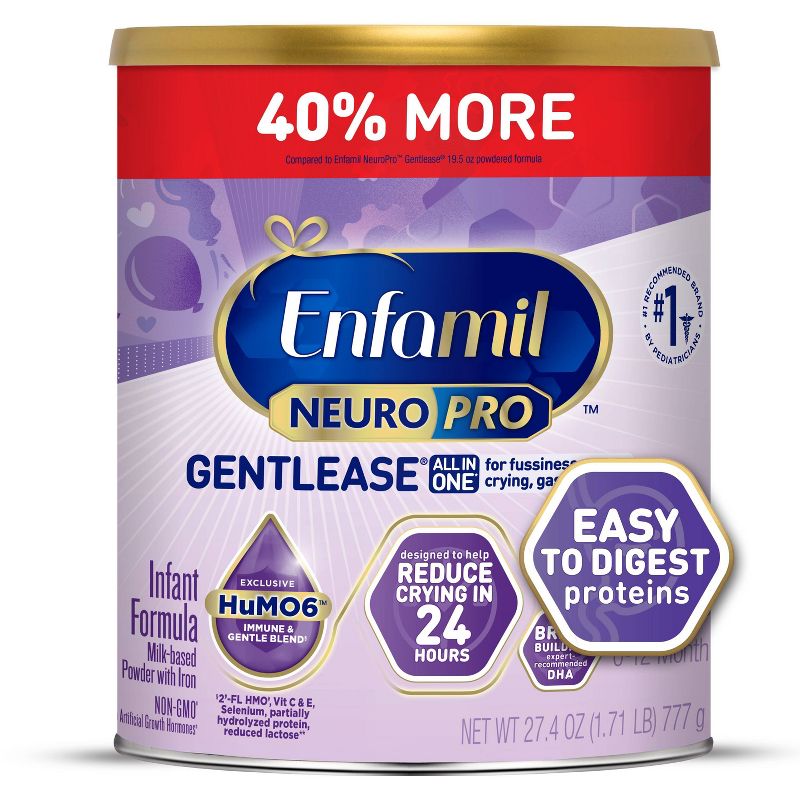 Enfamil NeuroPro Gentlease Powder Infant Formula - 27.4oz, 5 of 11