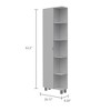 NicBex 4 Drawer File Cabinet with 5 Open Shelves,Office Cabinet with Metal Handle Design and Metal Feet,Filing Cabinets for Home Office - 3 of 4