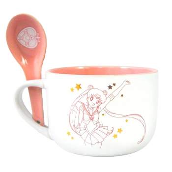 Just Funky Sailor Moon 12oz Ceramic Soup Mug with Spoon