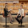 SEVOBAL Adjustable Bar Stools Set of 2 Swivel Bar Stool Height Stools Bar Chairs Leather Bar Stool Kitchen Island Barstools, Brown, 16"*16.5"*38.6" - 2 of 4