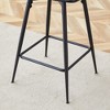 Infurnic Patio Counter and Bar Stools Soft 4 Peice Set, Capacity for Kitchen Island Dining Casual Seating in Living Room, Light Gray, 20.4"*15"*34.6" - 4 of 4