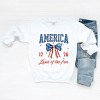 Simply Sage Market America Land of the Free Coquette Sweatshirt - 3 of 4