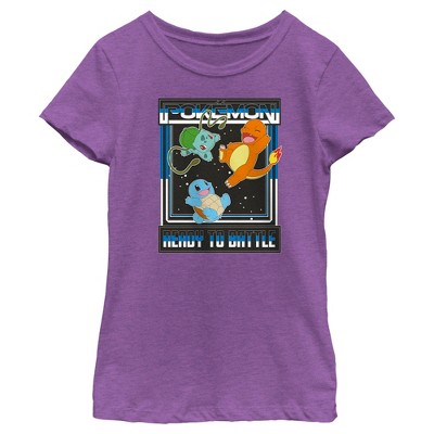 Girl's Pokemon Ready To Battle Trio T-shirt : Target