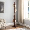 Proman Products Windsor Freestanding Wooden Coat Rack Stand with 12 Hanger Hooks for Clothes, Hats, Purses, Bags  Entryway, Bedroom, Living Room - 4 of 4