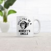 Crazy Dog T-Shirts Well Ill Be A Monkeys Uncle Mug Sarcastic Monkey Graphic Coffee Cup-11oz - image 2 of 4