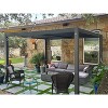 PURPLE LEAF Outdoor Louvered Pergola with Adjustable Metal Roof for Patio Pergola - 3 of 4