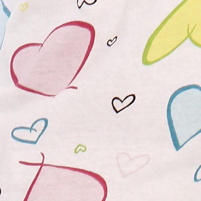 floating hearts white