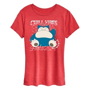 Women's - Pokémon - Snorlax Chill Vibes Short Sleeve Graphic T-Shirt - 1 of 4