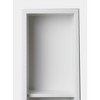 ALFI 8 x 36 White Matte Stainless Steel Vertical Triple Shelf Bath Shower Niche - 3 of 4