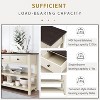 Console Table with 3 Drawers, 50" Farmhouse Long Sofa Table with 2 Bottom Storage Shelves, for Entryway, Front Hall, Hallway, Living Room - 4 of 4