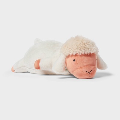 Sheep Weighted Plush Kids' Throw Pillow White - Pillowfort™