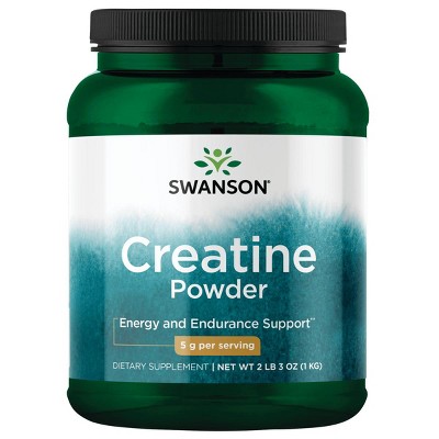 Swanson Creatine Powder, 2 lb, 3 oz, Powder.