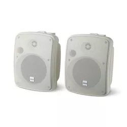 Pyle PDWR54BTW 5.25" 600W Bluetooth Waterproof Powered Outdoor Speakers Pair with PP Mica & Rubber Surround Cone and Built in 2-Channel Amplifier