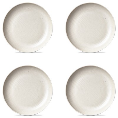 TAG Cream Brooklyn Melamine Brooklyn Melamine Plastic Dinning Dinner Plate Dishwasher Safe Indoor/Outdoor 11x11 inch Set 4