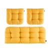 Outdoor Chair Cushions,3 Piece Loveseat Outdoor Cushions Set,Tufted/Wicker Patio Cushion for Patio Furniture All Weather,44"x19"x5" - 2 of 4