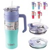 40oz Wall insulated Water Bottle, StainlessSteel Water Cup, For lce Water, lced Tea, CoffeeTo Keeps Drinks Cold, With Handle And StrawCover - 2 of 4