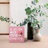 Funny Christmas Bathroom Wooden Box Signs, Christmas Funny Bathroom Decor, He Sees You When You're Pooping Pink - 3 of 4