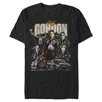 T-shirt Jeff Gordon #24 Hendrick Motorsports - Style Vintage Usé, Coupe Classique - Officiellement Licencié NASCAR