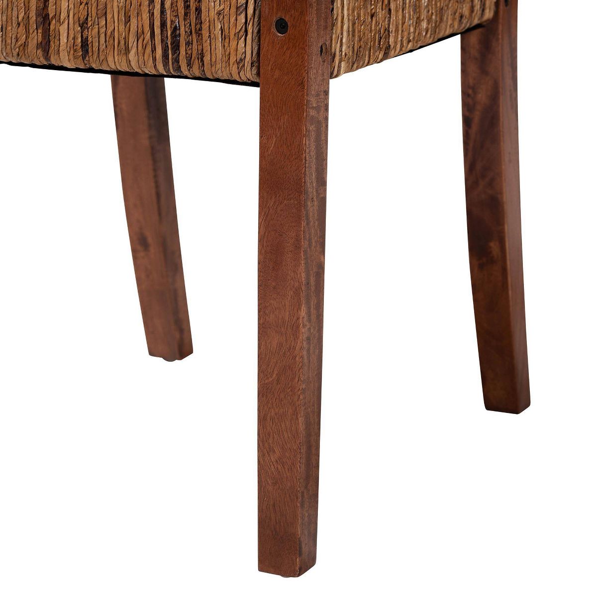 bali & pari Chabela Handwoven Seagrass Set of 2 Dining Chair Natural Brown/Light Brown - thumbnail 8