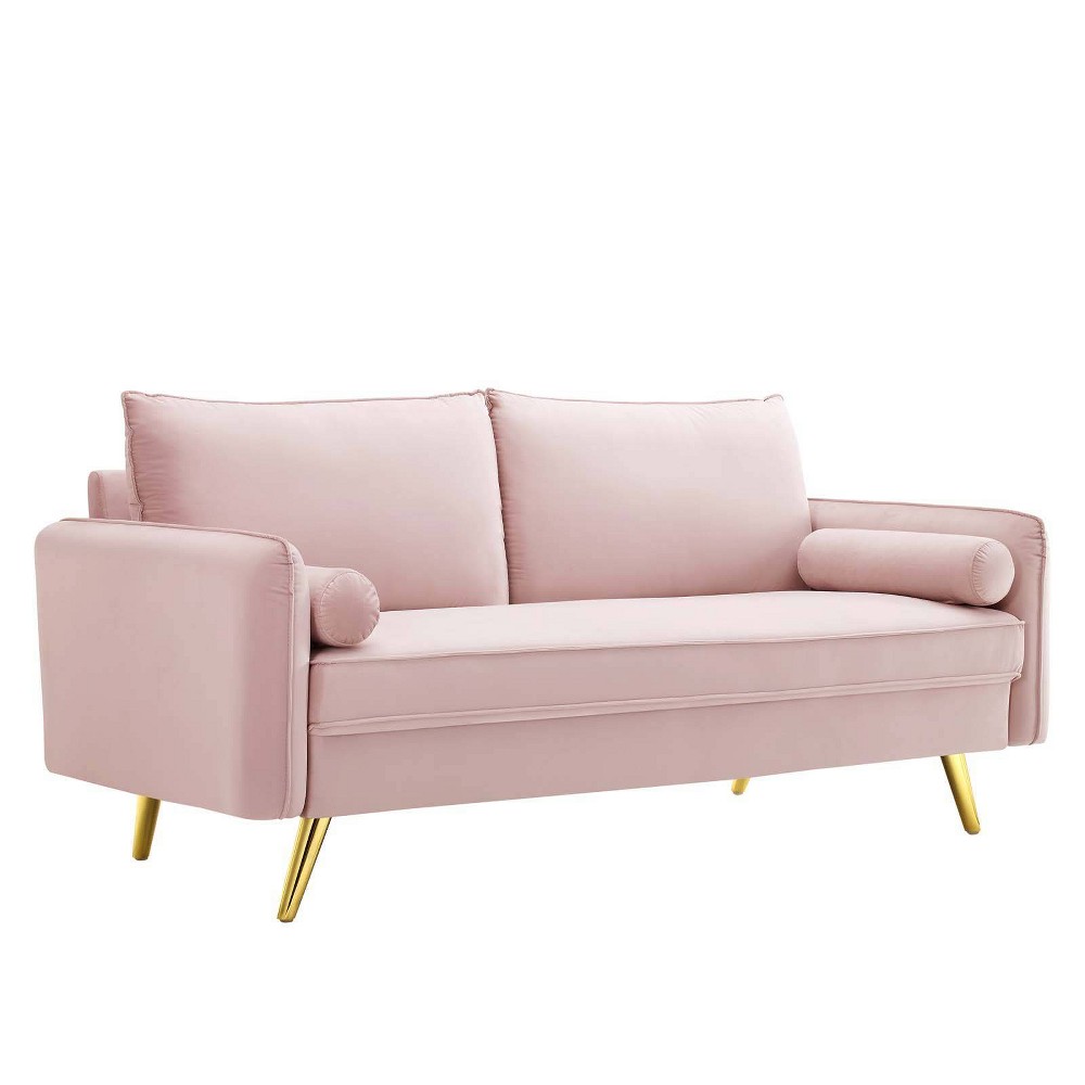Photos - Sofa Modway Revive Performance Velvet  Pink  
