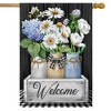 Briarwood Lane House Flag 40x28 For Outdoor Crated Mason Jars Spring House Flag Flag For Spring House Flag - 2 of 4