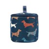 Signare USA Dachshund Dog Blue Toiletry Vanity Bag - 3 of 4