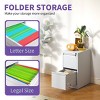 2/3/4/5-Drawer Vertical Filing Cabinet, Metal File Cabinet with Lock for Home Office Storage – The Pop Home - 3 of 4
