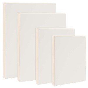 Jerry's Artarama Da Vinci Pro Resist-Grip Coarse Textured Gesso Board, 4 Medium Variety Rectangles, 3/4" Depth Art Boards for Painting - 1 of 4
