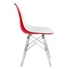 LeisureMod Cresco Mid-Century Modern Acrylic Dining Chair with Acrylic Dowel Eiffel Legs – Kitchen & Dining Room Chair - 3 of 4