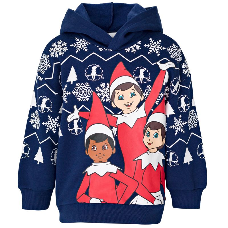 The Elf on the Shelf Fleece Pullover Hoodie and Pants Outfit Set Toddler to Big Kid, 5 of 8