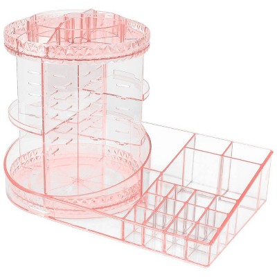 Sorbus Rotating Makeup Organizer Station - Pink