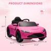 12V Kids Ride on Car Licensed Aston Martin Electric Sports Car Toy for Toddles Battery Powered Car with Remote Control - 2 of 4