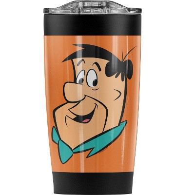 The Flintstones Fred Headshot Steel Tumbler 20oz Coffee Travel Mug